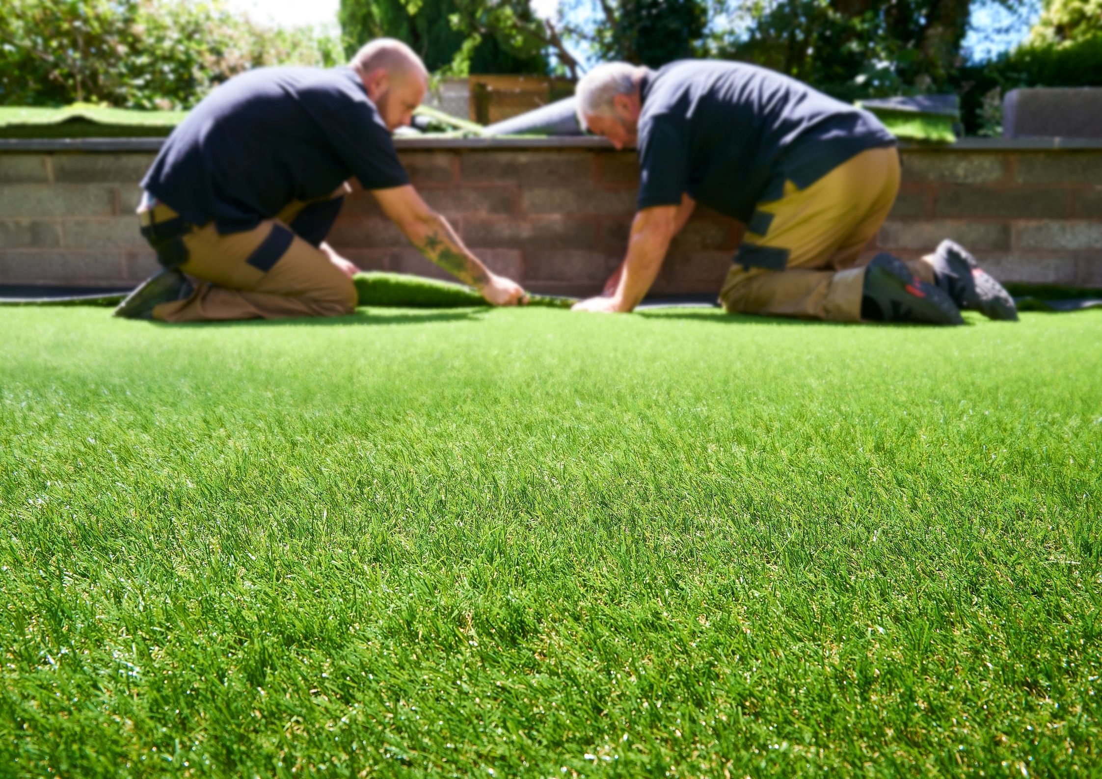 Garden with Artificial Grass