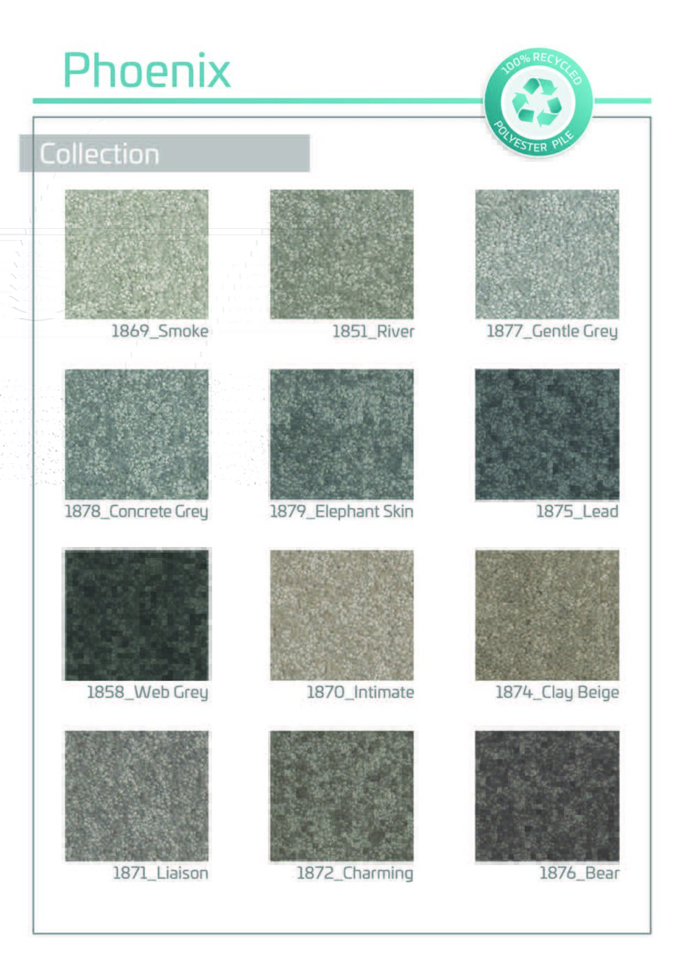 Phoenix Recycled Carpet Range National Flooring