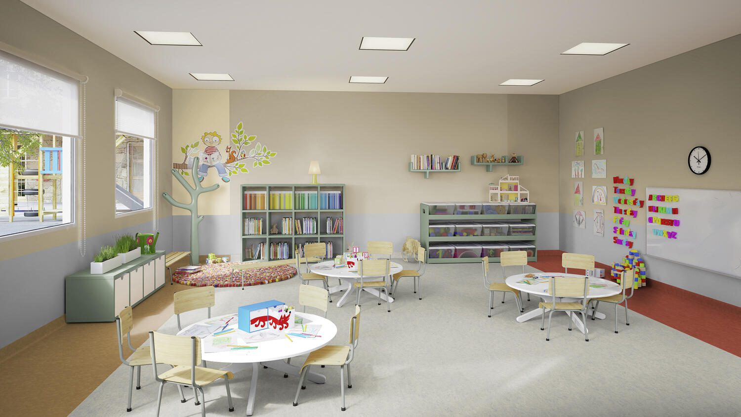 Crèche Flooring Crèche Flooring - Tarkett Loose-Lay Lino